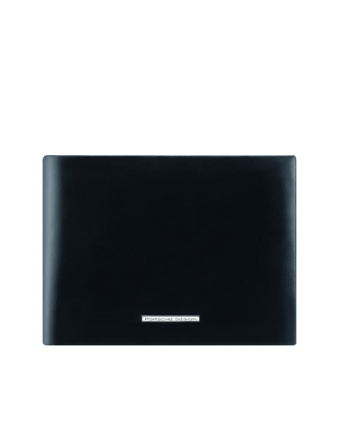Portefeuille large 10 cartes sans monnaie Porsche Design Classic Noir, référence OBE09900.001
