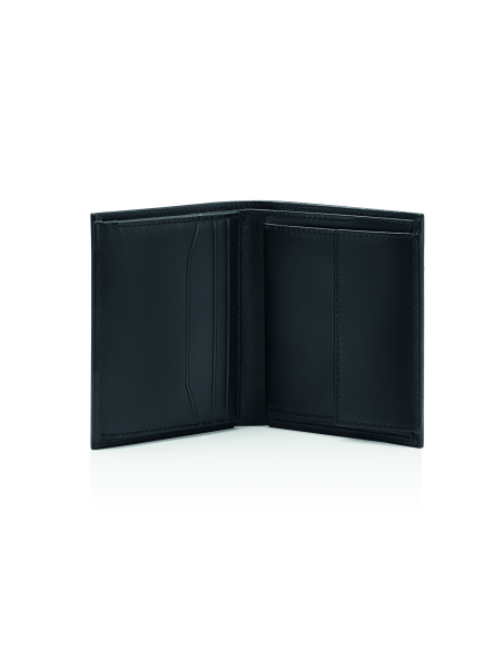 Vue ouverte avec emplacements pour cartes et compartiment à monnaie — Porsche Design Classic Noir
