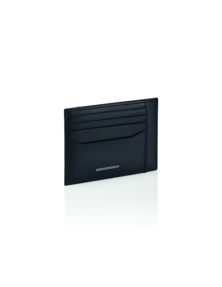 Porte-cartes Porsche Design Classic Noir, vue de trois quarts