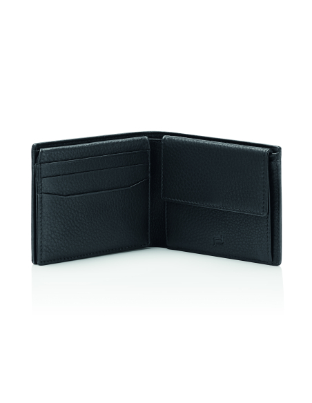 Vue intérieure avec fentes pour cartes et porte-monnaie — Porsche Design Business Noir