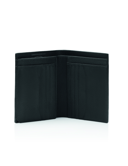 Portefeuille vertical ouvert avec rangements à cartes — Porsche Design Business Noir