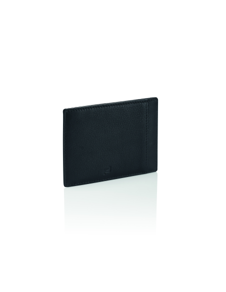 Face arrière du porte-cartes avec poche de rangement — Porsche Design Business Noir