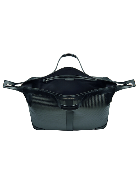 Sac de voyage Porsche Design Carbon Noir, compartiment principal ouvert