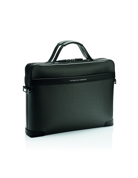 Sacoche S Porsche Design Carbon Noir, vue de trois quarts arrière