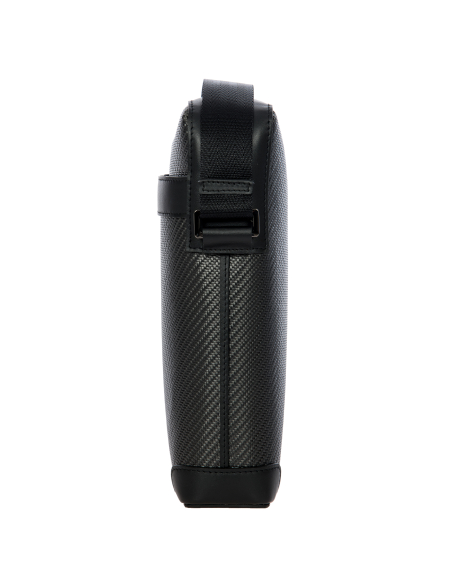 Sac bandoulière vertical Porsche Design Carbon Noir, profil