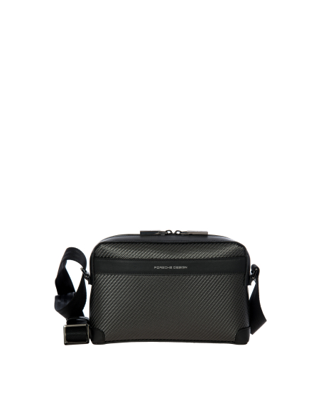 Sac bandoulière horizontal Porsche Design Carbon Noir, référence OCA01519.001