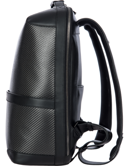Sac à dos Porsche Design Carbon Noir, profil et bretelles