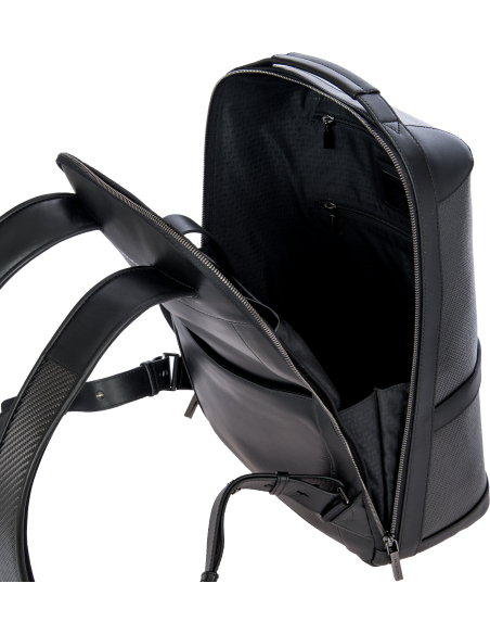 Sac à dos Porsche Design Carbon Noir, compartiment ordinateur ouvert