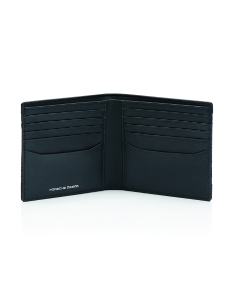 Portefeuille Porsche Design Carbon Noir, intérieur et emplacements pour cartes