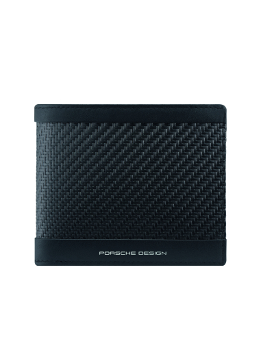 Portefeuille 4 cartes avec monnaie Porsche Design Carbon Noir, référence OCA09903.001