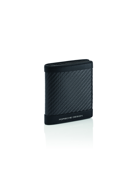 Portefeuille Porsche Design Carbon Noir, vue de trois quarts