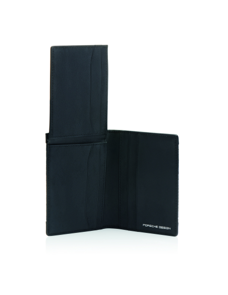 Portefeuille Porsche Design Carbon Noir, volet intérieur déplié