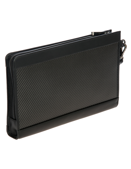 Pochette à dragonne Porsche Design Carbon Noir, vue de trois quarts arrière