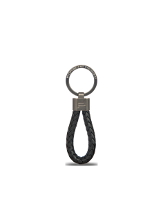 Porte-clés Porsche Design Leather Cord Noir, référence OKY28807.001