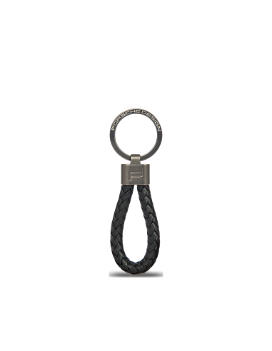 Porte-clés Porsche Design Leather Cord Noir, référence OKY28807.001