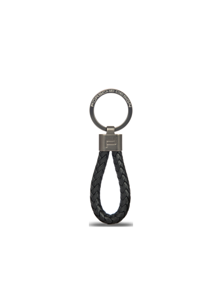 Porte-clés Porsche Design Leather Cord Noir, référence OKY28807.001