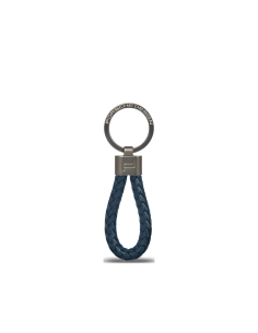 Porte-clés Porsche Design Leather Cord Bleu Foncé, référence OKY28807.006