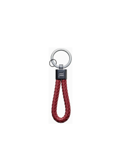Porte-clés Porsche Design Leather Cord Rouge Carmin, référence OKY28807.019