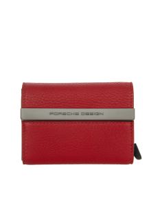 Porte-cartes en cuir Porsche Design Secrid Rouge Carmin, référence OSE09800.019