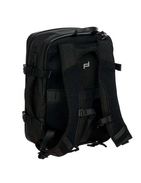 Sac à dos extensible Porsche Design Urban Eco Noir, dos et bretelles
