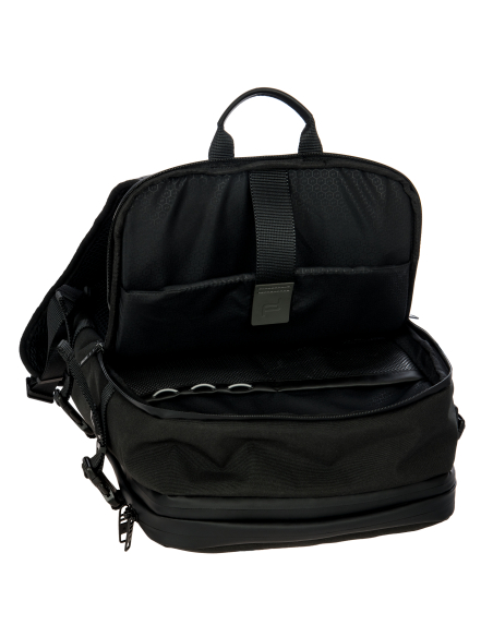 Sac à dos extensible Porsche Design Urban Eco Noir, poche avant ouverte