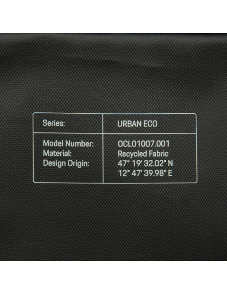 Sac de voyage convertible Porsche Design Urban Eco Noir, étiquette de la collection