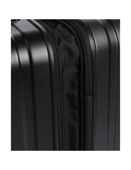 Roadster Hardcase extensible 55 cm Matt Black, détail du soufflet extensible