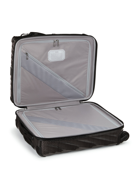 Valise cabine large 55 cm TUMI 19 Degree Lite Black/Graphite, intérieur avec poches et séparations zippées