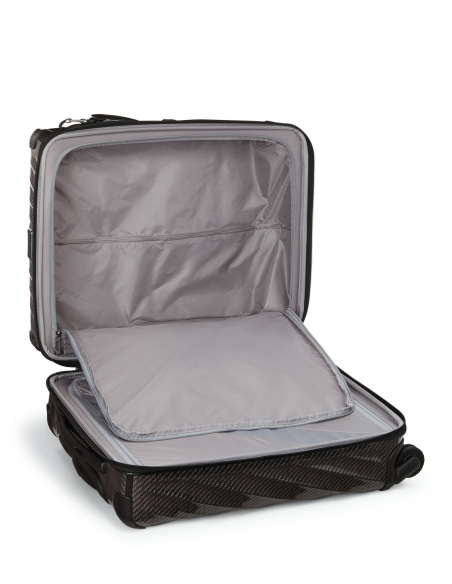 Valise cabine large 55 cm TUMI 19 Degree Lite Black/Graphite, intérieur vide avec séparations rabattues