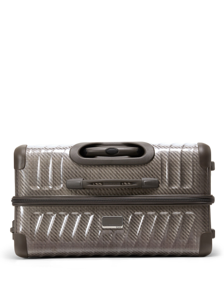 Valise soute 76 cm TUMI 19 Degree Lite Titanium, vue de dessus avec poignée de portage et fermeture zippée