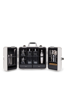 Coffret de bar en aluminium TUMI 19 Degree Aluminium Silver, référence 152354-1776