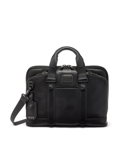 Porte-documents en cuir TUMI Alpha Bravo Academy Black, référence 142499-1041