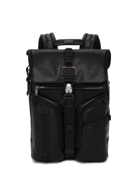 Sac à dos en cuir TUMI Alpha Bravo Surveillance Black, référence 156490-1041