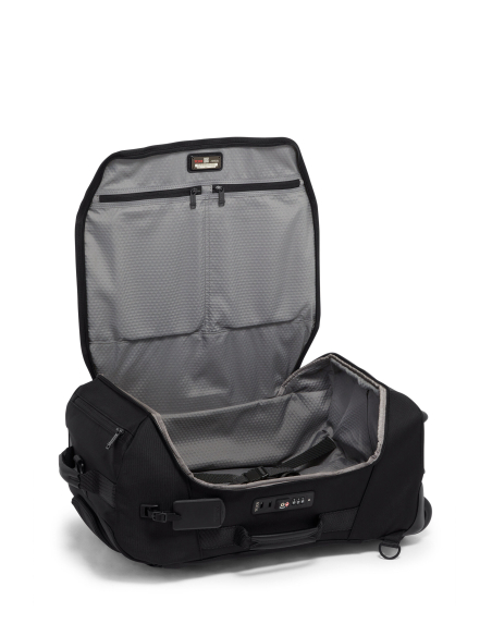 Sac convertible 2 roues 55cm TUMI Alpha Bravo Black, compartiment principal ouvert avec sangles et poches