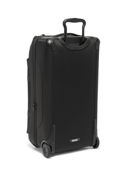 Sac de voyage extensible 2 roues 71cm TUMI Alpha Bravo Black, vue arrière avec poignée télescopique et roues