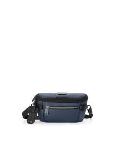 Sac ceinture toile enduite TUMI Alpha Bravo Classified Navy Coated Canvas, référence 156504-A758