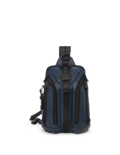 Sac convertible toile enduite TUMI Alpha Bravo Knight Navy Coated Canvas, référence 156509-A758