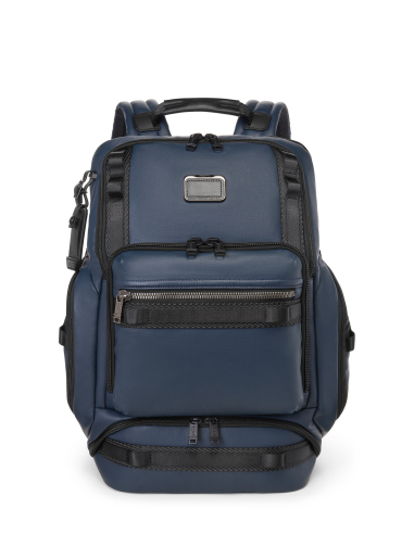 Sac à dos toile enduite TUMI Alpha Bravo Renegade Navy Coated Canvas, référence 156508-A758