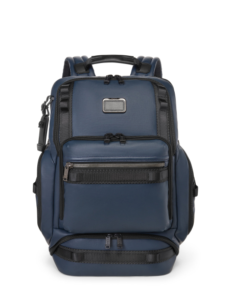 Sac à dos toile enduite TUMI Alpha Bravo Renegade Navy Coated Canvas, référence 156508-A758