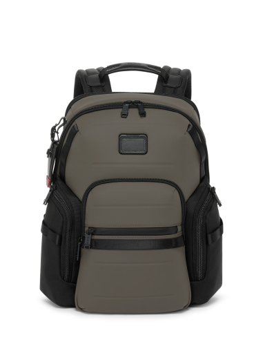 Sac à dos extensible nylon embossé TUMI Alpha Bravo Navigation Terra Brown, référence 161863-B181
