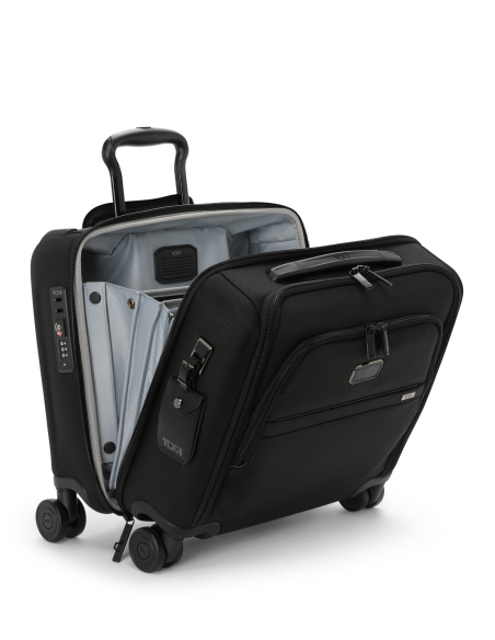 Valise compacte 4 roues 40cm TUMI Alpha Black, ouverture avant et rangements professionnels