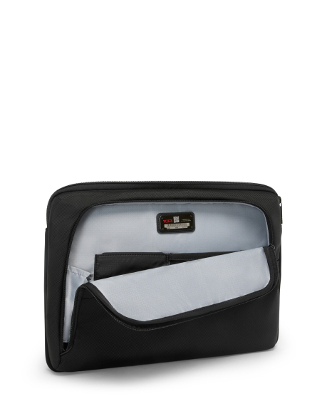 Housse ordinateur 15 pouces nylon TUMI Alpha Black, ouverture principale et poches