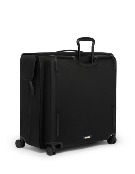 Porte-vêtements soute 4 roues 61cm TUMI Alpha Black, vue arrière et poignée télescopique