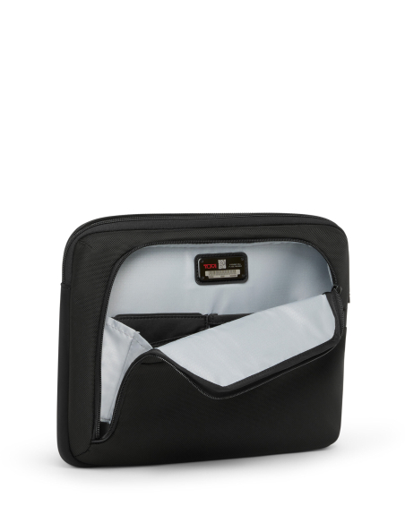Housse ordinateur 13 pouces nylon TUMI Alpha Black, pochette ouverte et rangements
