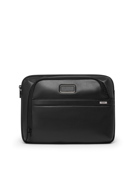 Housse ordinateur 13 pouces cuir TUMI Alpha Black, référence 161948-1041