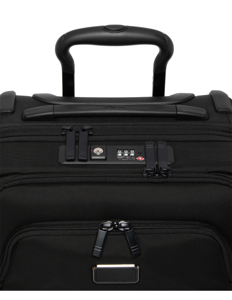 Valise cabine extensible Business 55cm TUMI Alpha Black, détail de la serrure TSA