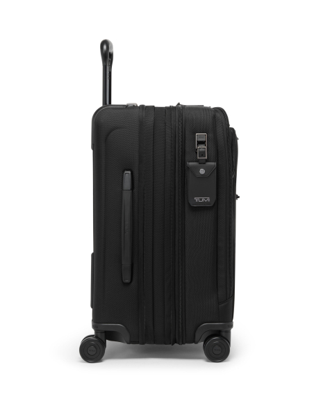 Valise cabine extensible Business 55cm TUMI Alpha Black, vue de profil avec extension ouverte