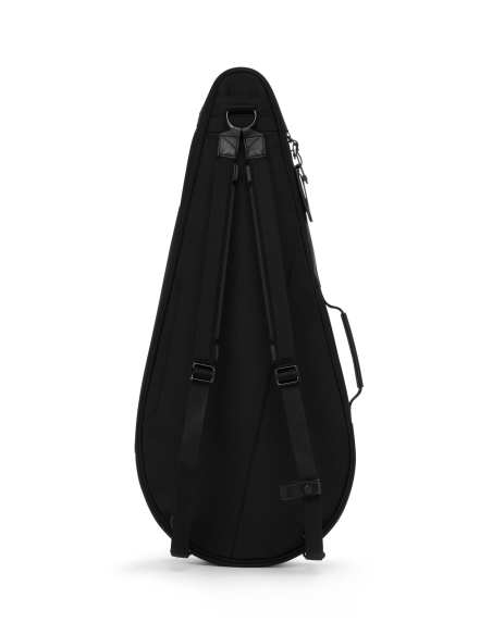 Sac pour deux raquettes de tennis TUMI Alpha Black, vue arrière et sangles de portage