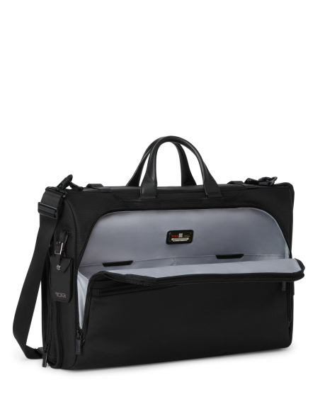 Housse porte-vêtements pliable TUMI Alpha Black, poche avant ouverte