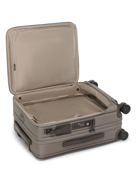 Valise cabine Large extensible 55cm TUMI Arrivé Taupe, ouverture par la façade